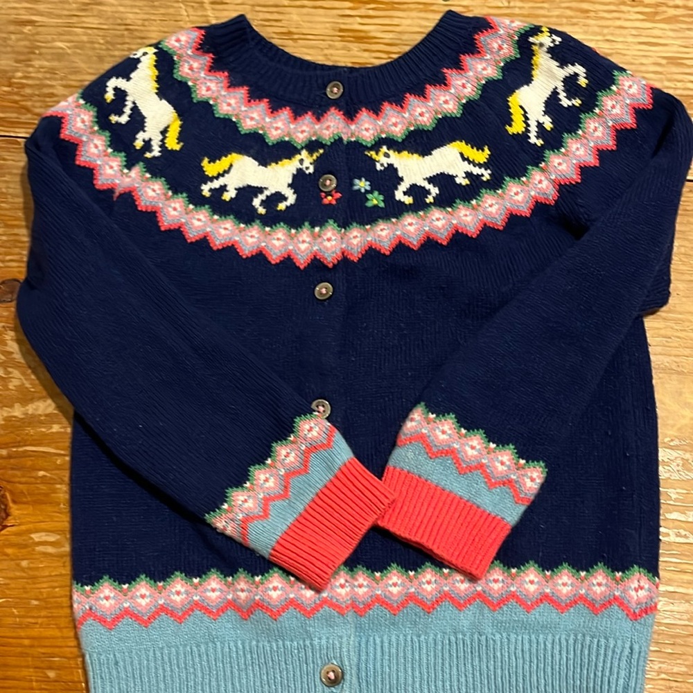 Mini Boden Fun Fair Isle Cardigan (girls 6-7)